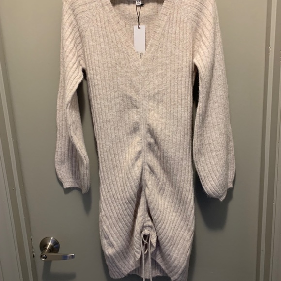 Beige BB Dakota Sweater Dress - Picture 2 of 7
